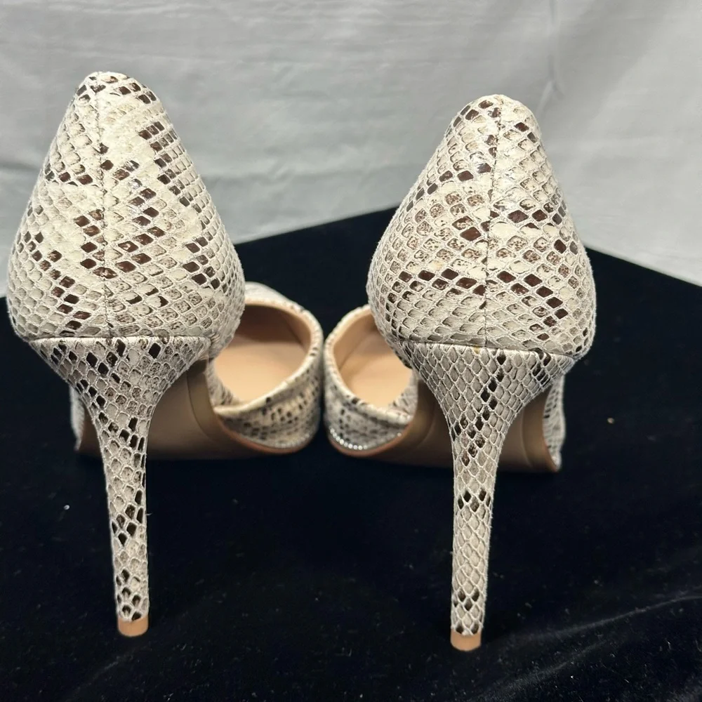Like new BCBG faux snakeskin pumps animal print heels size 7 - Picture 8 of 10